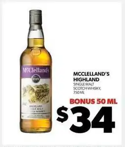 Real Canadian Liquorstore McClelland's Highland offer