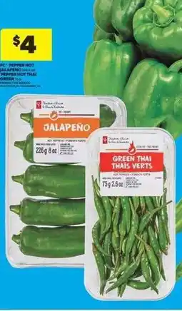 Real Canadian Superstore PC Pepper Hot Jalapeño or Green Thai offer