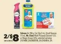 Real Canadian Superstore Febreze Air, Mr. Clean Multi-Purpose Cleaner, Magic Eraser offer