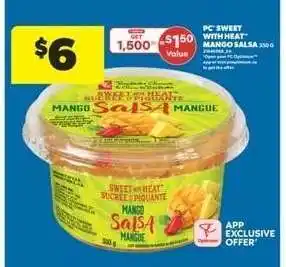 Real Canadian Superstore PC Sweet with Heat Mango Salsa 300 g offer