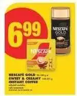No Frills NESCAFÉ GOLD SWEET & CREAMY INSTANT COFFEE offer