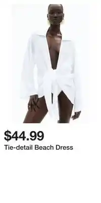 H&M Tie-detail Beach Dress offer
