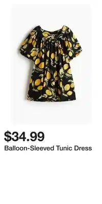 H&M Balloon-Sleeved Tunic Dress offer