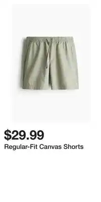 H&M Regular-Fit Canvas Shorts offer