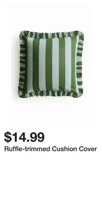 H&M Ruffle-trimmed Cushion Cover offer