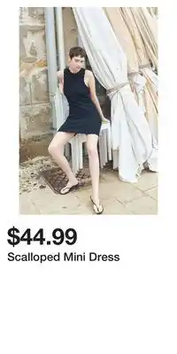 H&M Scalloped Mini Dress offer