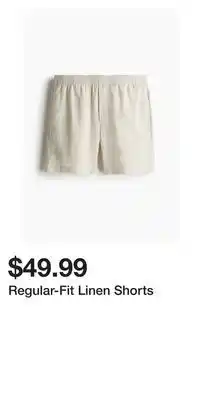 H&M Regular-Fit Linen Shorts offer