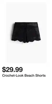 H&M Crochet-Look Beach Shorts offer