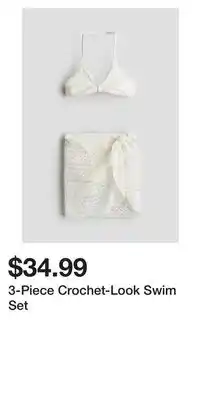 H&M 3-Piece Crochet-Look Swim Set offer