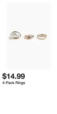 H&M 4-Pack Rings offer