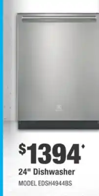 Home Depot ELECTROLUX 24 Dishwasher offer