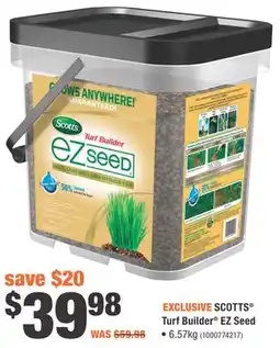 Home Depot SCOTTS Turf Builder EZ Seed offer