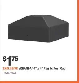 Home Depot VERANDA 4 x 4 Plastic Post Cap offer