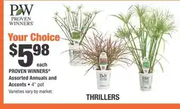 Home Depot PROVEN WINNERS Assorted Annuals and Accents offer