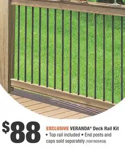 Home Depot VERANDA Deck Rail Kit offer