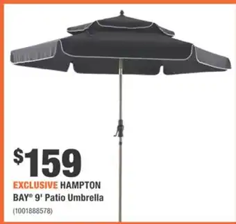 Home Depot HAMPTON BAY 9' Patio Umbrella offer