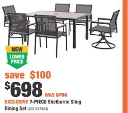 Home Depot 7-PIECE Shelburne Sling Dining Set offer