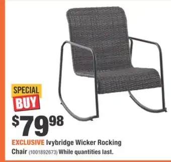 Home Depot Ivybridge Wicker Rocking Chair offer
