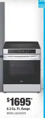 Home Depot LG 6.3 Cu. Ft. Range offer