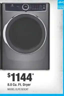 Home Depot ELECTROLUX 8.0 Cu. Ft. Dryer offer
