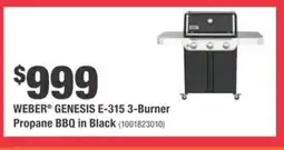 Home Depot WEBER GENESIS E-315 3-Burner Propane BBQ in Black offer