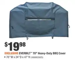 Home Depot EVERBILT 70 Heavy-Duty BBQ Cover offer