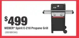 Home Depot WEBER Spirit E-210 Propane Grill offer