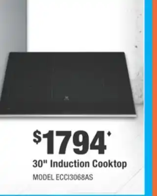 Home Depot ELECTROLUX 30 Induction Cooktop offer
