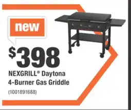 Home Depot NEXGRILL Daytona 4-Burner Gas Griddle offer