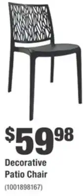 Home Depot Decorative Patio Chair offer