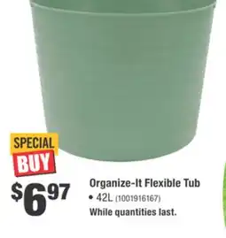 Home Depot ORGANIZE-IT Flexible Tub offer