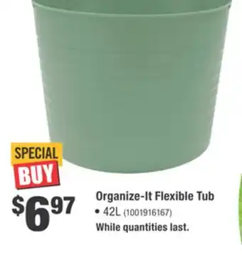 Home Depot ORGANIZE-IT Flexible Tub offer