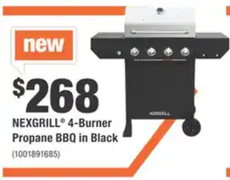 Home Depot NEXGRILL 4-Burner Propane BBQ in Black offer
