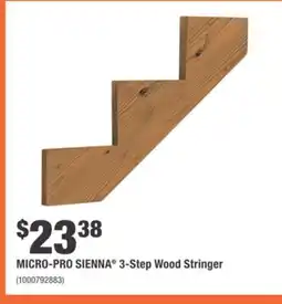 Home Depot MICRO-PRO SIENNA 3-Step Wood Stringer offer