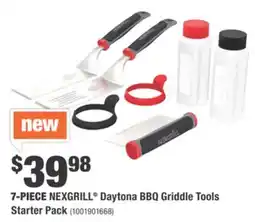 Home Depot 7-PIECE NEXGRILL Daytona BBQ Griddle Tools Starter Pack offer