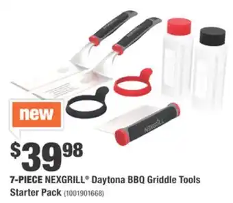Home Depot 7-PIECE NEXGRILL Daytona BBQ Griddle Tools Starter Pack offer