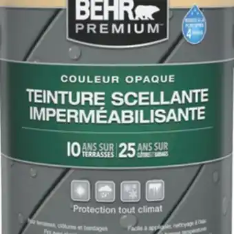 Home Depot BEHR PREMIUM Solid Colour Waterproofing Stain & Sealer offer