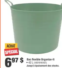 Home Depot Bac flexible Organize-It offer