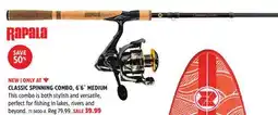 Canadian Tire CLASSIC SPINNING COMBO, 6´6˝ MEDIUM offer