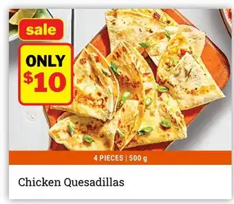 M & M Food Market Chicken Quesadillas offer