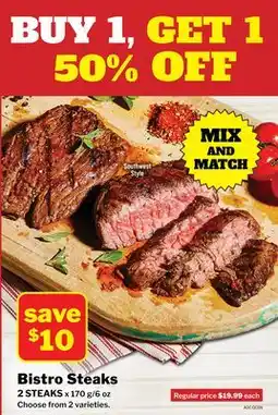 M & M Food Market Bistro Steaks offer