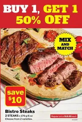 M & M Food Market Bistro Steaks offer