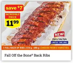 M & M Food Market Fall Off the Bone Back Ribs offer