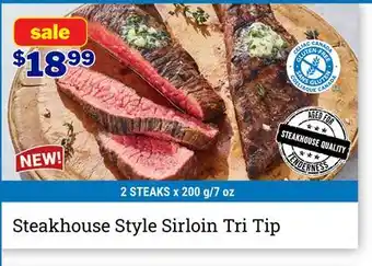 M & M Food Market Steakhouse Style Sirloin Tri Tip offer