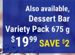 M & M Food Market Dessert Bar Variety Pack offer