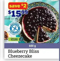 M & M Food Market Blueberry Bliss Cheezecake offer