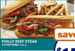 M & M Food Market PHILLY BEEF STEAK 4 PORTIONS offer