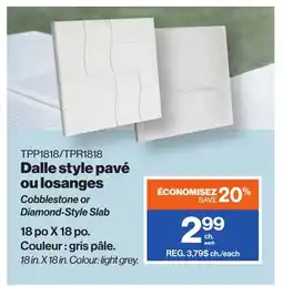 Patrick Morin Cobblestone or Diamond-Style Slab offer