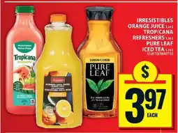 Food Basics Irresistibles Orange Juice, Tropicana Refreshers, Pure Leaf Iced Tea offer