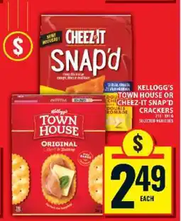 Food Basics KELLOGG’S TOWN HOUSE OR CHEEZ-IT SNAP’D CRACKERS offer